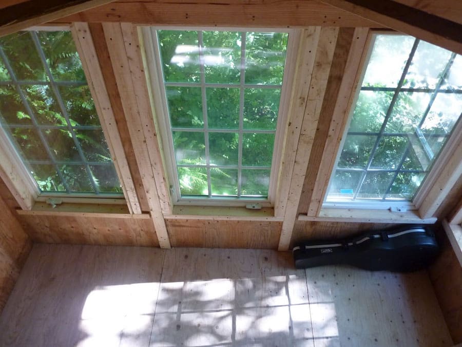 8 tiny kitchen view out