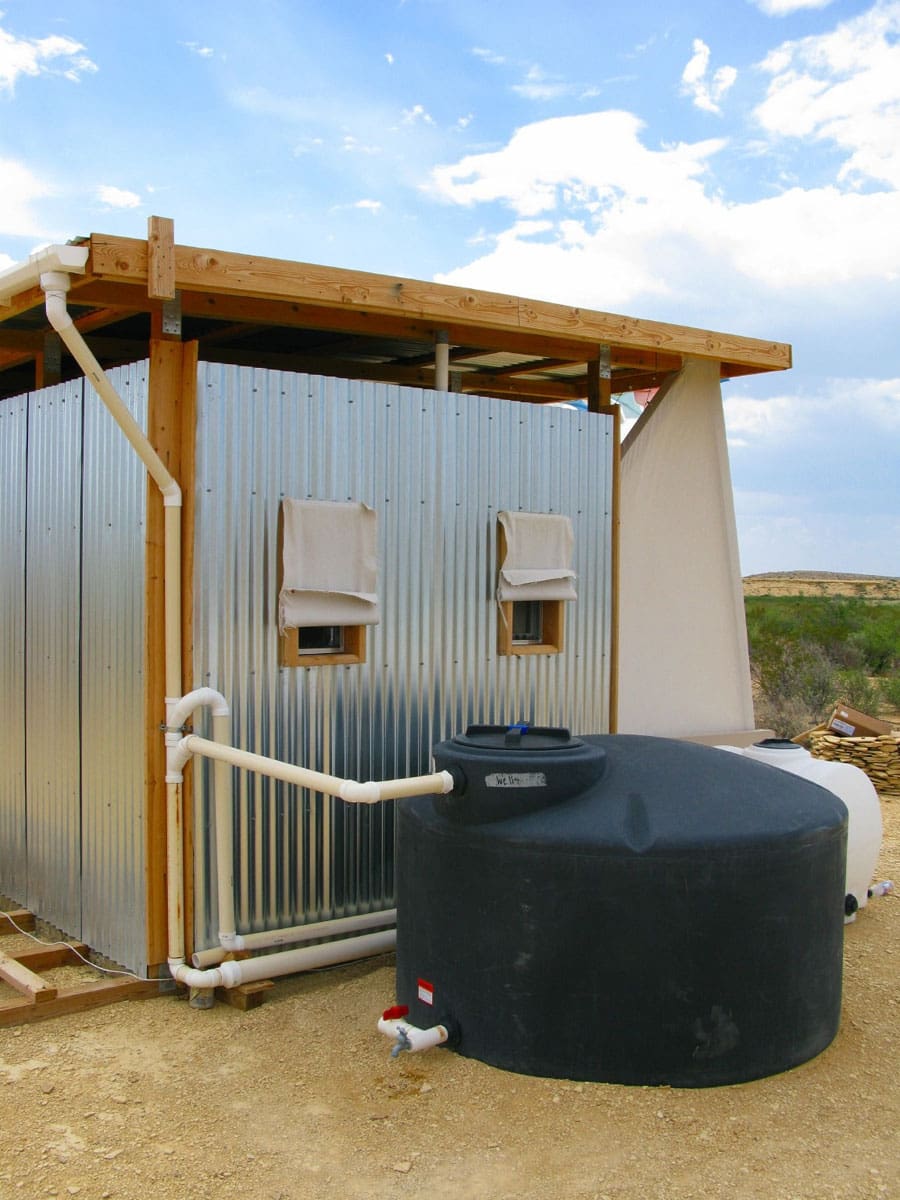 the field lab rain water tank
