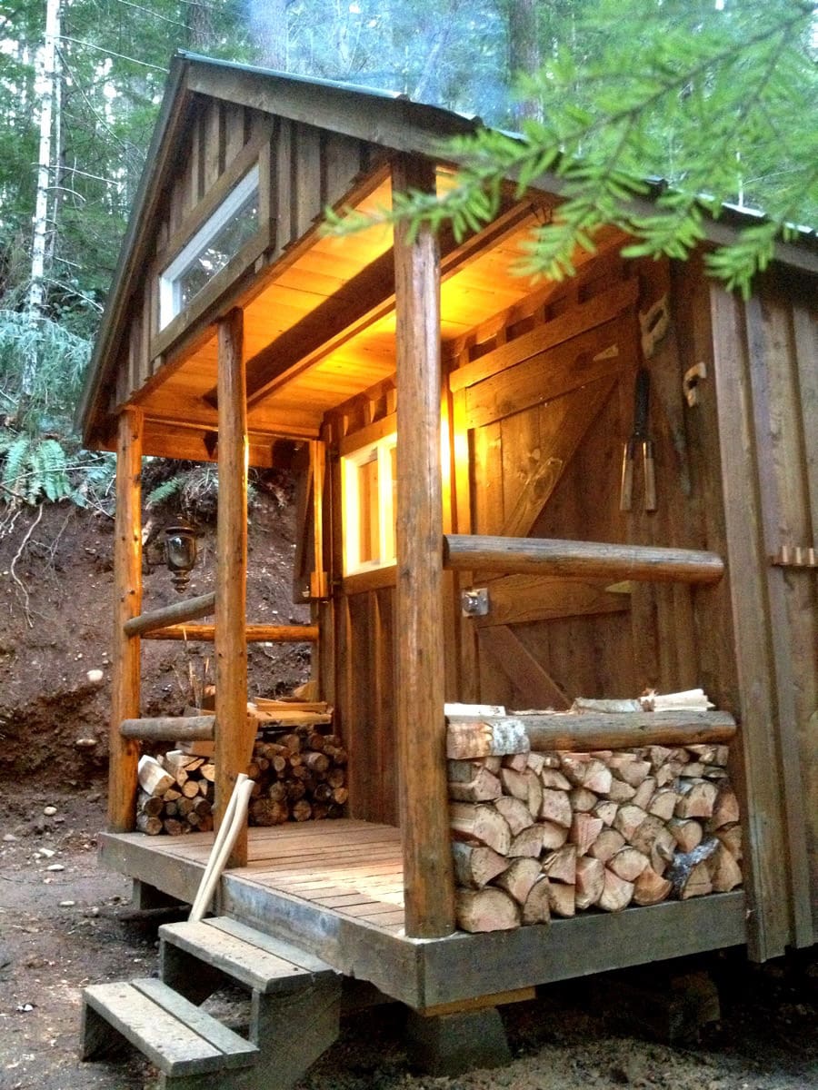 tiny cabin in the woods 5