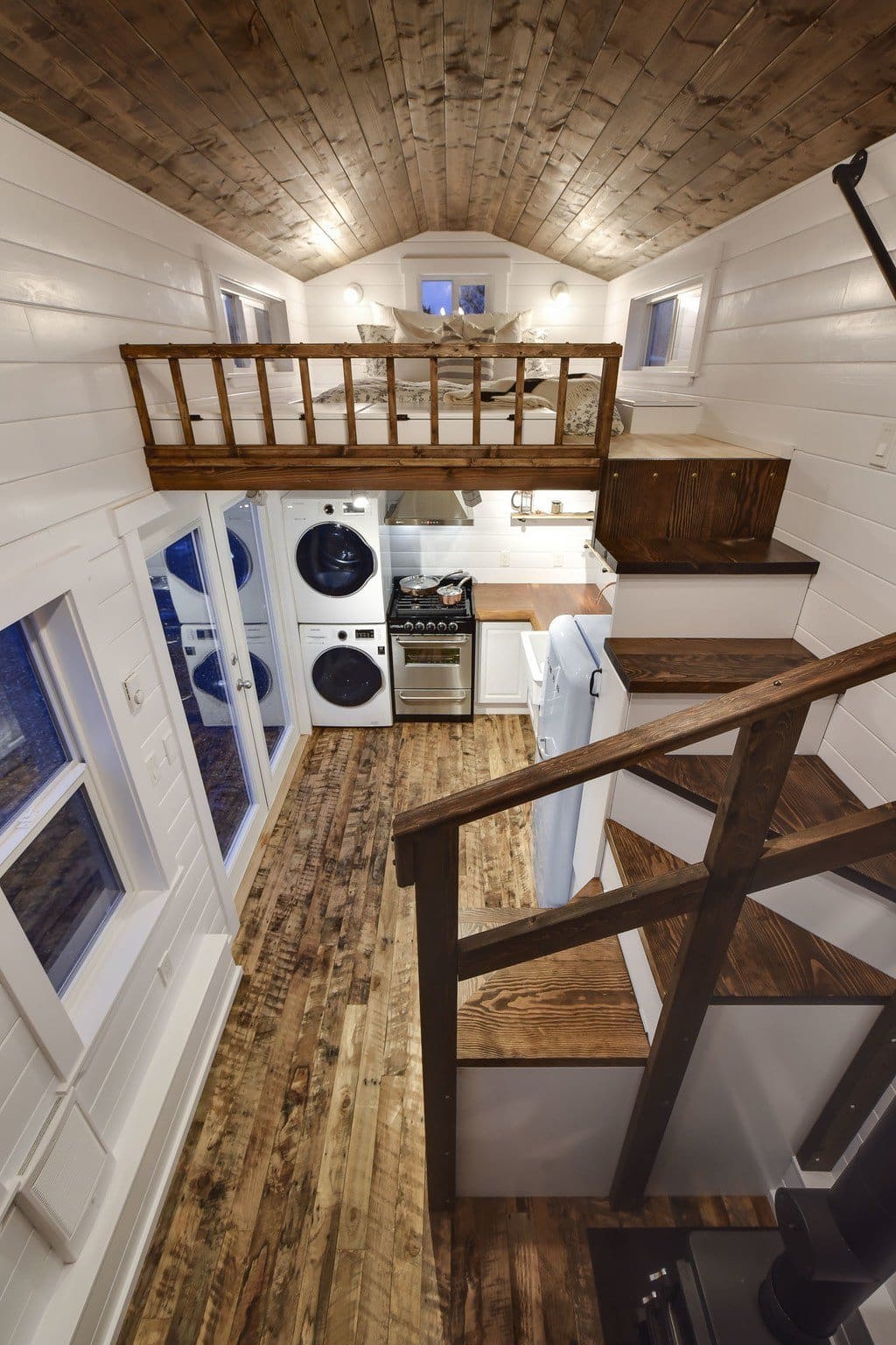 Rustic Loft - A Luxury 273 Square Feet Tiny House on Wheels 5 Rustic themed tiny house on wheels