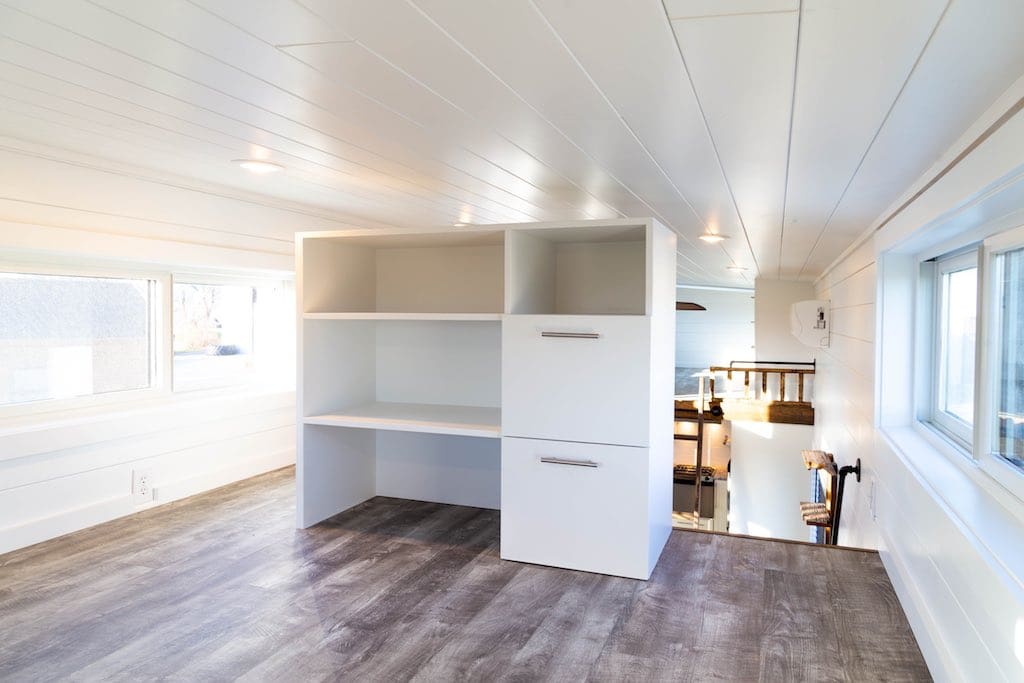 This 385-Square-Foot Modern Tiny House on Wheels Includes a Loft! 11 the modern tiny house home liberation tiny homes 12