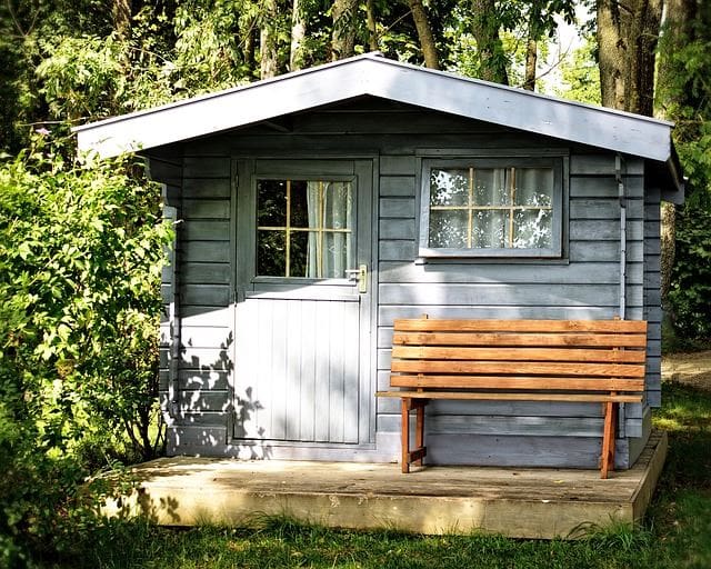 15 Backyard and Garden Shed Landscaping Ideas That Will Motivate You 4 log cabin garden shed