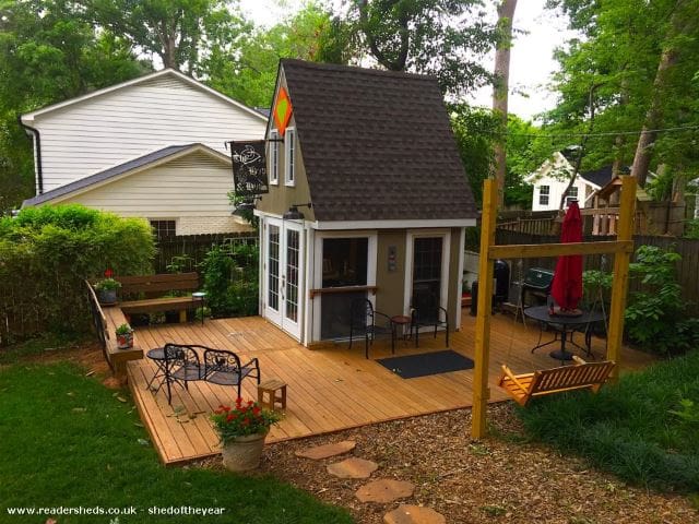 15 Backyard and Garden Shed Landscaping Ideas That Will Motivate You 16 deck shed