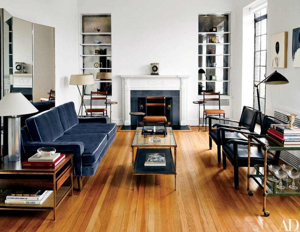 12 Small Living Room Designs and Ideas That Will Maximize The Limited Space 1 thom browne apartment new york 6