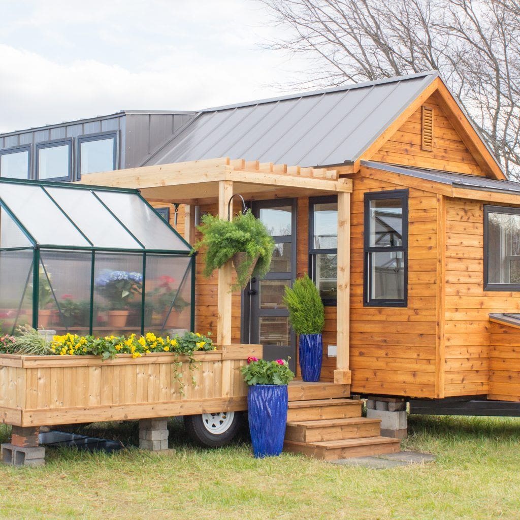 This Tiny Home Has A Greenhouse And A Porch Swing - The Elsa 9 IMG 5783 1024x1024 1