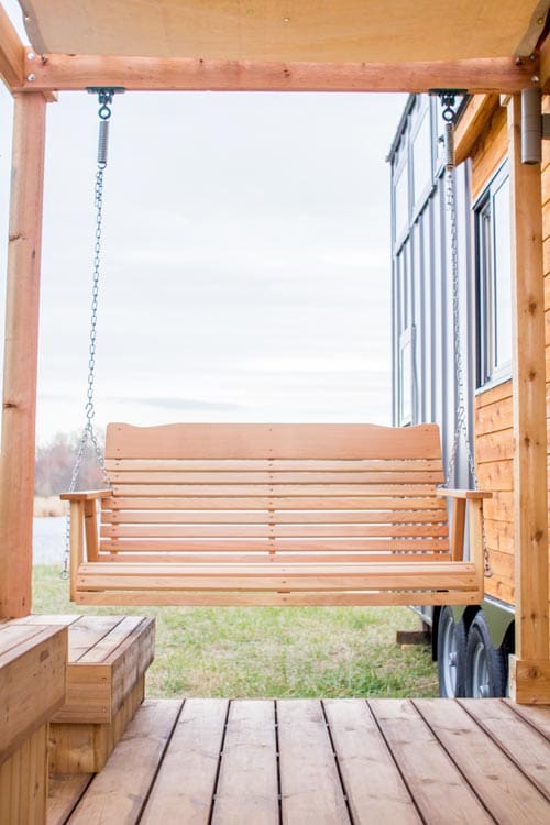 This Tiny Home Has A Greenhouse And A Porch Swing - The Elsa 10 elsa 12