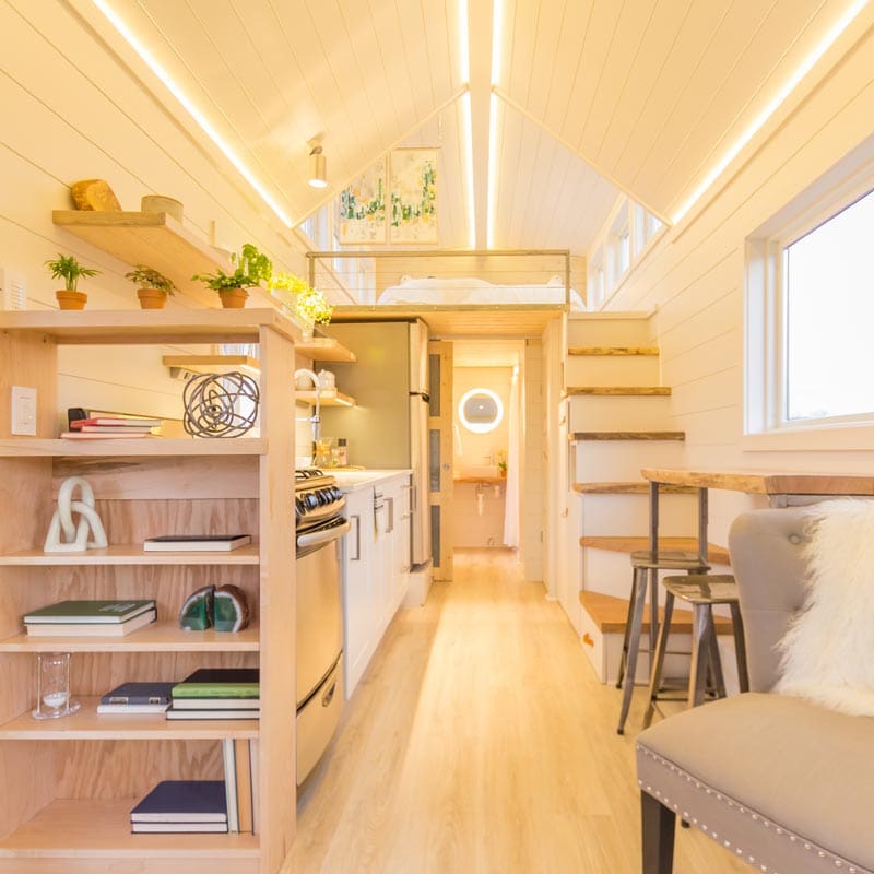 This Tiny Home Has A Greenhouse And A Porch Swing - The Elsa 5 elsa 8
