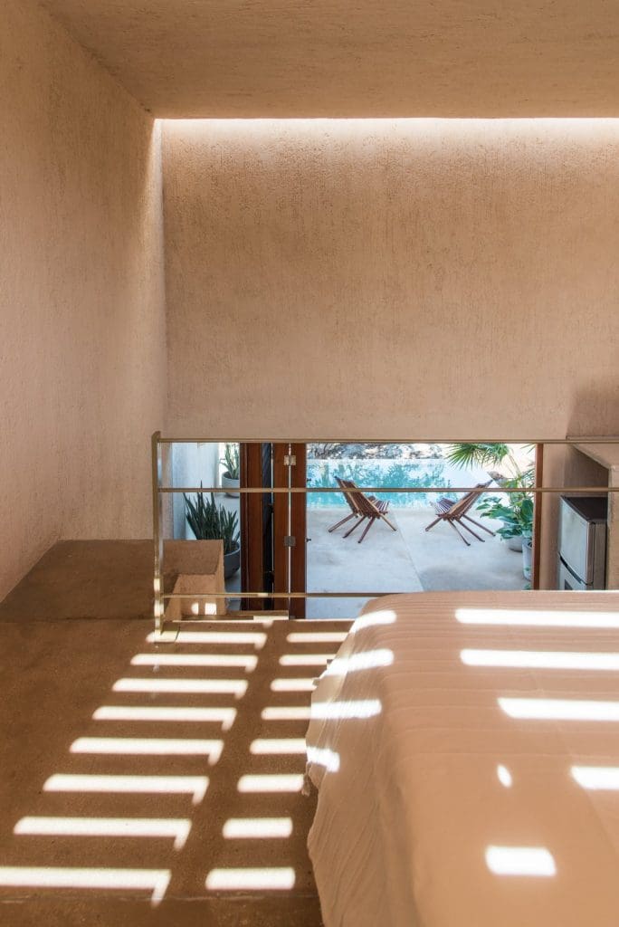 This Pink Tiny House in Mexico Is a Millennials Dream Come True 9 the monte house spans7