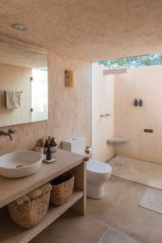 This Pink Tiny House in Mexico Is a Millennials Dream Come True 10 the monte house spans8