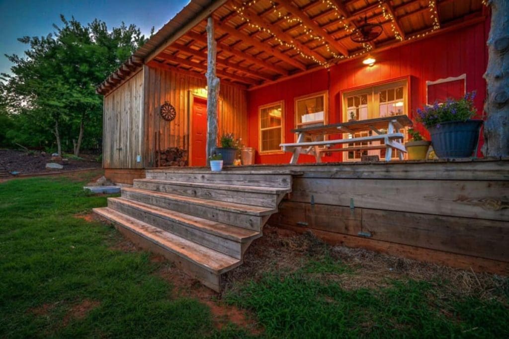 Oklahoma Couple Built A Stunning Red Cottage With A Farmhouse Style. 9 Red Cottage 1