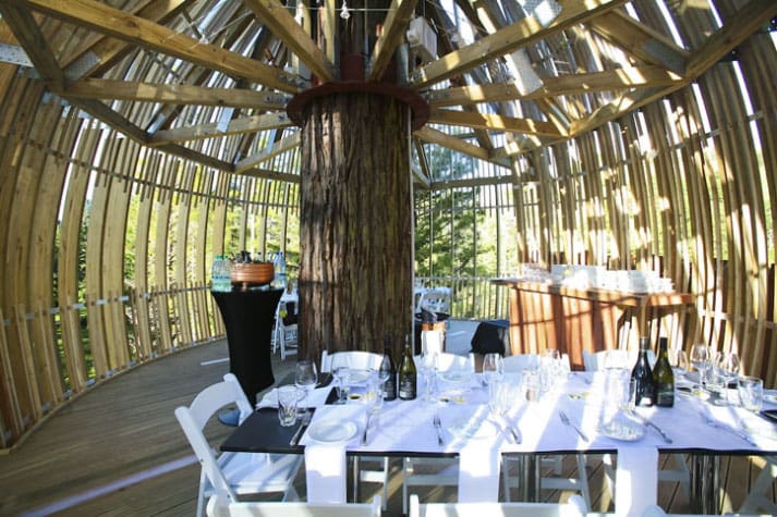 This Treehouse Is A Popular Restaurant In New Zealand 7 Redwoods Yellow Treehouse 8