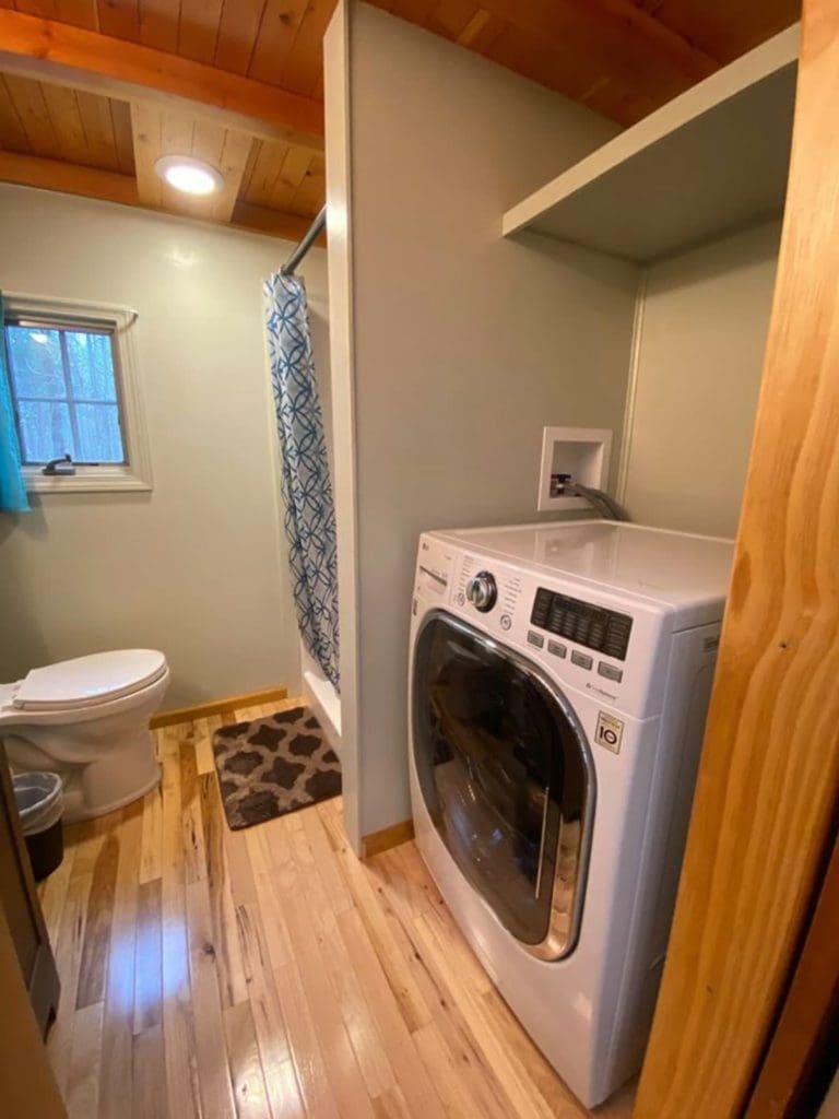 The Serenity Rustic Log Cabin Tiny Home Includes A Roof Top Deck 14 Serenity 15