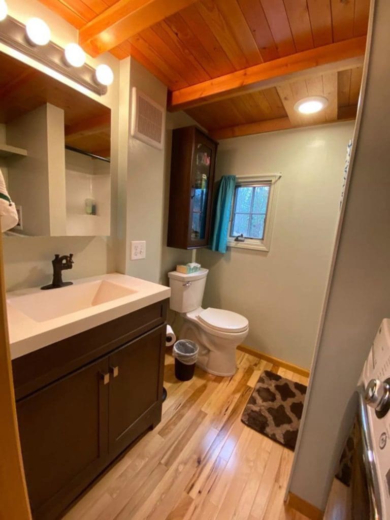 The Serenity Rustic Log Cabin Tiny Home Includes A Roof Top Deck 15 Serenity 16