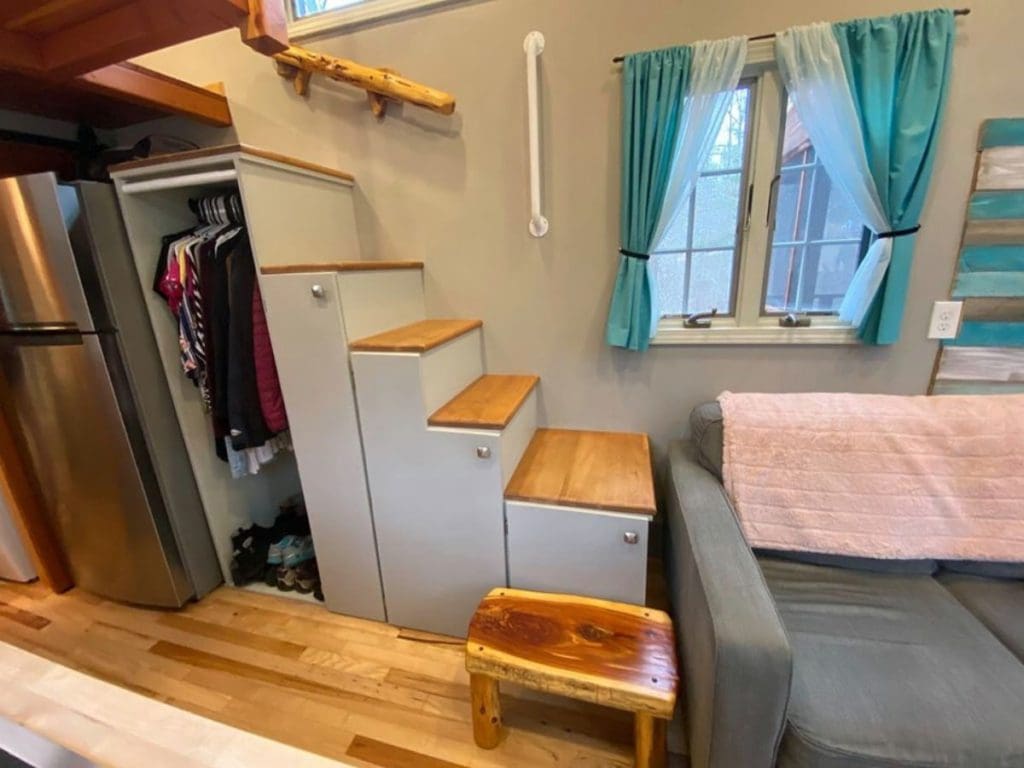 The Serenity Rustic Log Cabin Tiny Home Includes A Roof Top Deck 6 Serenity 20