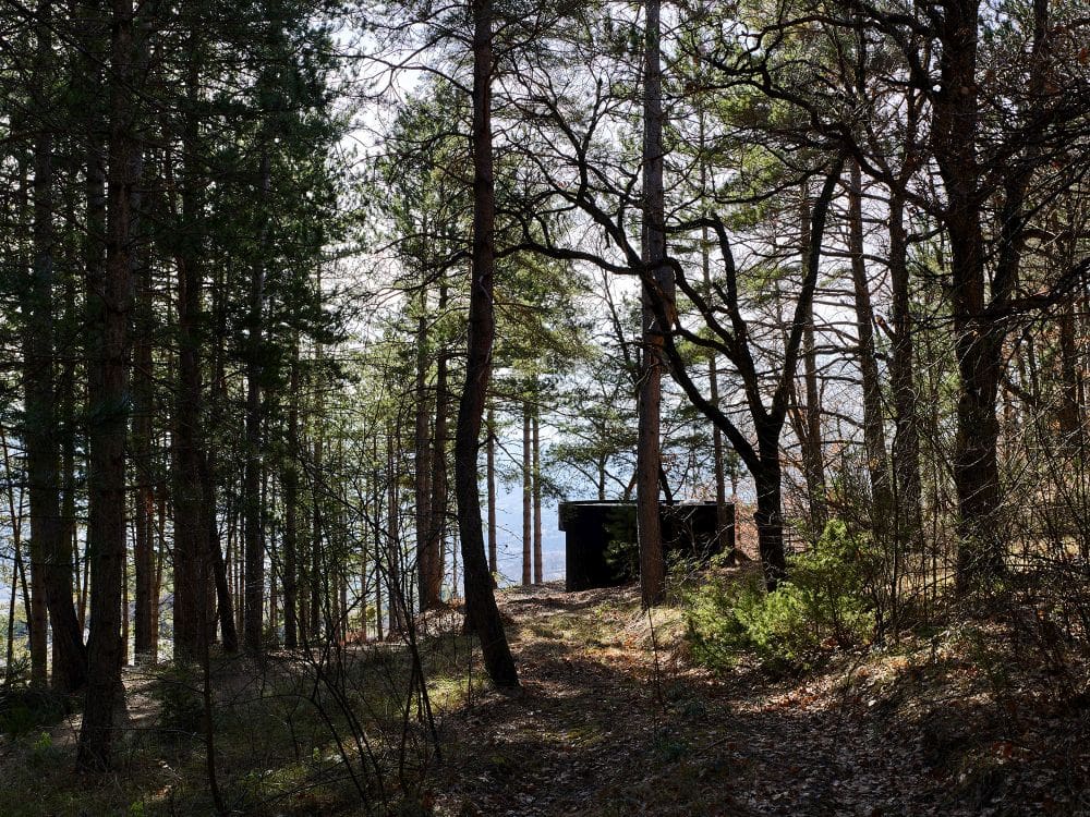 The LumiPod – A Contemporary Prefab Cabin With A Huge Curved Window 9 French Alps LumiPod design nature