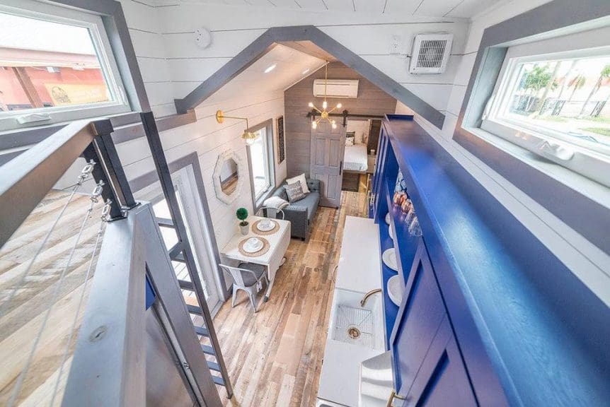 A 30-foot Tiny House With A Main Floor Master Bedroom And A Guest Loft Bedroom 3 henderson 1 862x576 1