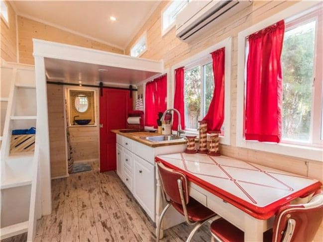 Spend The Night In This Breathtaking Tiny House 3 red lifeguard stand tiny house 4