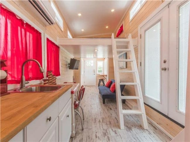 Spend The Night In This Breathtaking Tiny House 4 red lifeguard stand tiny house 5