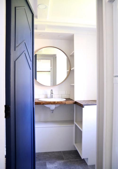 This 28' Tiny House Featuring The Main Level Bedroom With Murphy Bed That Converts Into The Dining Room 8 pacific getaway 7