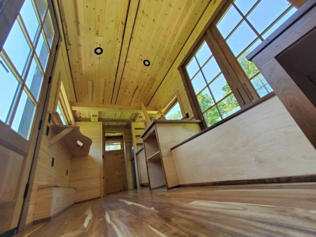 This WoodWorkers Dream Is A Tiny Houses On Wheels For Rustic Living 10 Woodworkers Cabin 7 1024x768 1