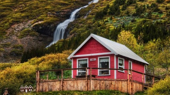 Small House + Waterfall 2 small home