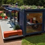 Eco-friendly guest house made out of repurposed shipping container