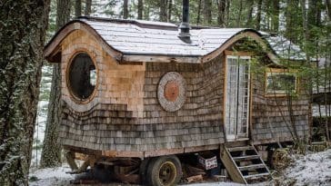 gypsy wagon in the woods 8
