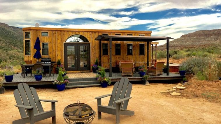 The Ark is a vintage style themed tiny with every convenience built in