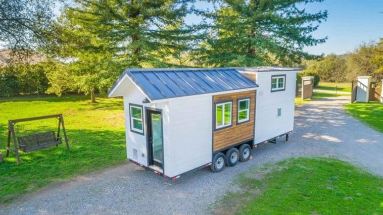 This Tack Tiny House from Anchored Tiny Homes is the ideal home on wheels for those looking for tons of storage!