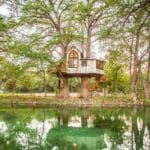 Chapelle treehouse is a stunning tiny vacation home is a paradise in the trees.