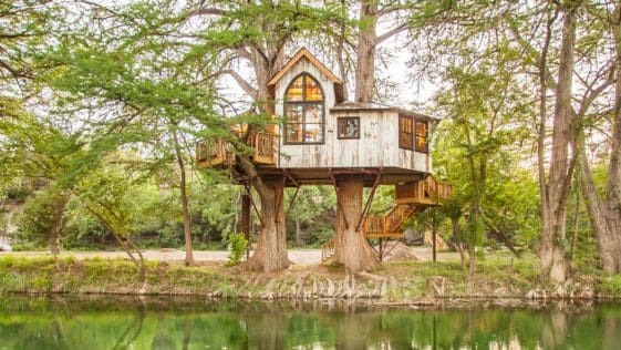 Chapelle treehouse is a stunning tiny vacation home is a paradise in the trees.