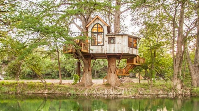 Chapelle treehouse is a stunning tiny vacation home is a paradise in the trees.