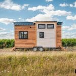 THE TINY HOUSE EPONA FEATURES CLEAN LINES WITH MODERN STYLE