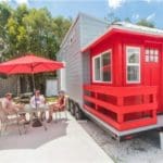 Red Lifeguard Stand is ne of the most vibrant by far in Tiny House Siesta.