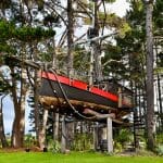 Old Sailboat Transformed Into An Epic Treehouse Pirate Ship 35 TINY HOMES OF TANGLEWOOD 3 of 10