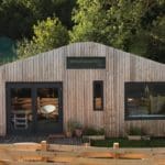 This Superb Artfully Curved Out Of Local Cedar Is What Makes Hergest Lee Cabin Unique