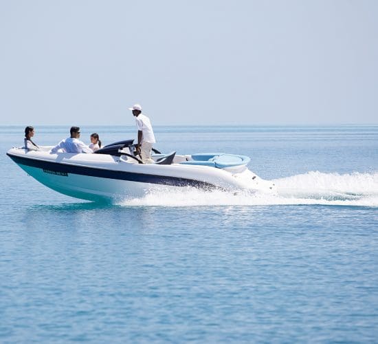Experience Unparalleled Island Luxury And The World's First Underwater Hotel Residence, The Muraka 1 THE MURAKA The Arrival Experience Speed Boat credit Justin Nicholas hi res 1 550x500 1