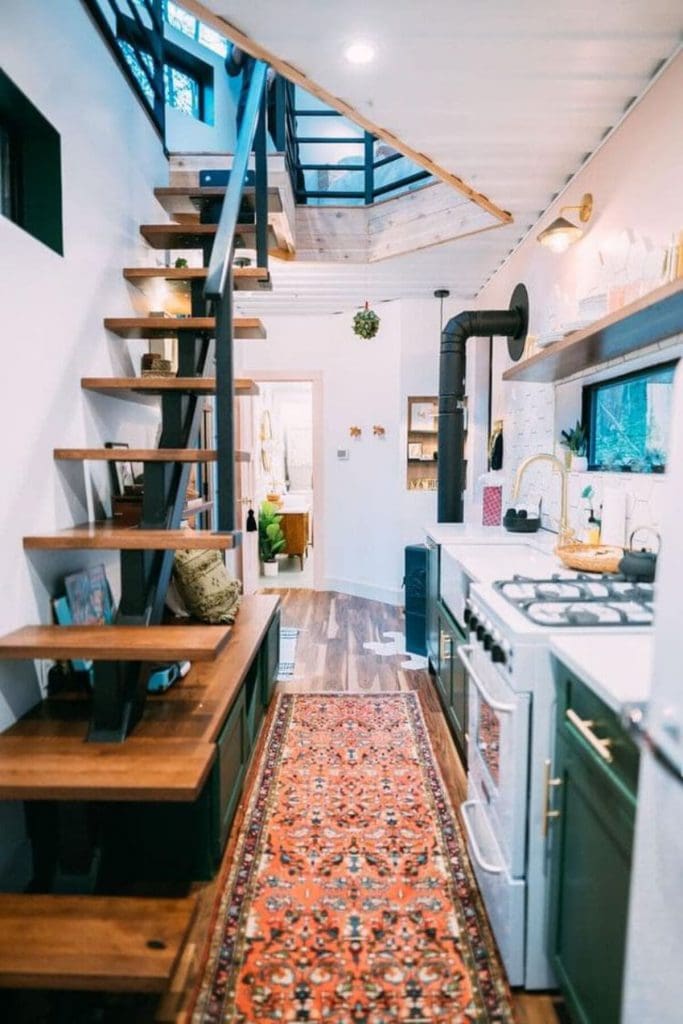This Retro Two-Story Tiny House Is Made From Shipping Containers 2 Retro Two Story 9 683x1024 1