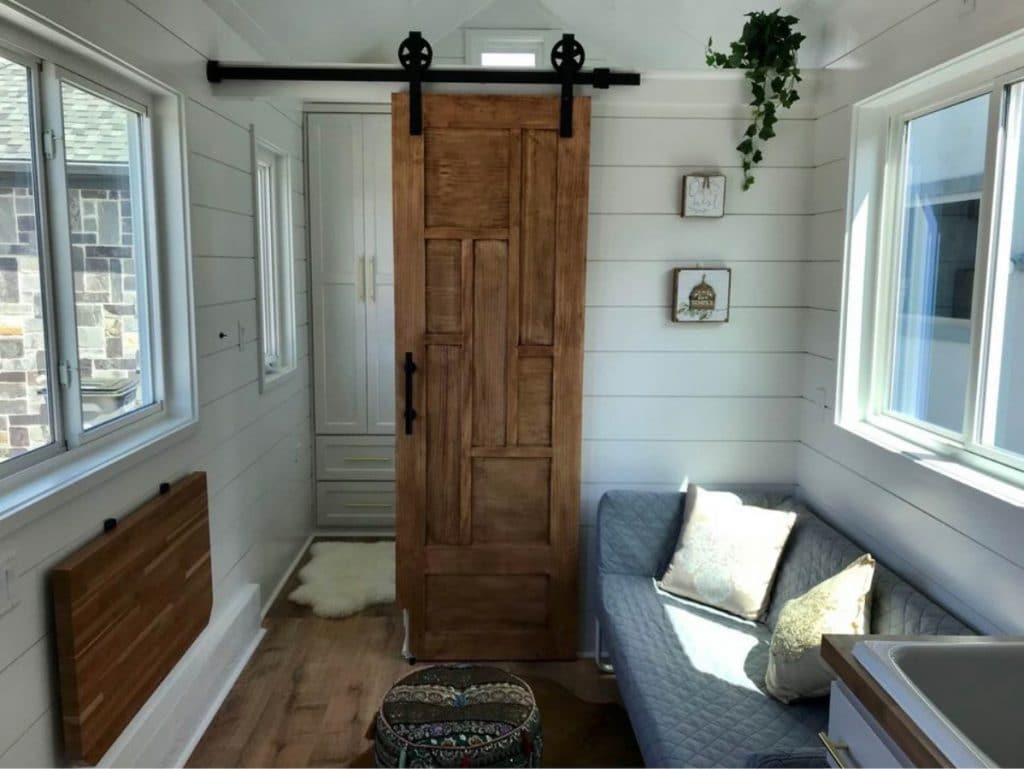 The Athena Tiny Home Includes A Captain's Bed For Extra Storage 4 The Athena 5 1024x769 2