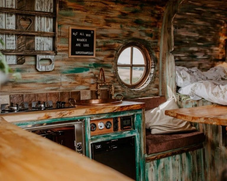 This Tiny Van Conversion Is A Work Of Art, Inside And Out 28 artistic van house 29 768x614 1