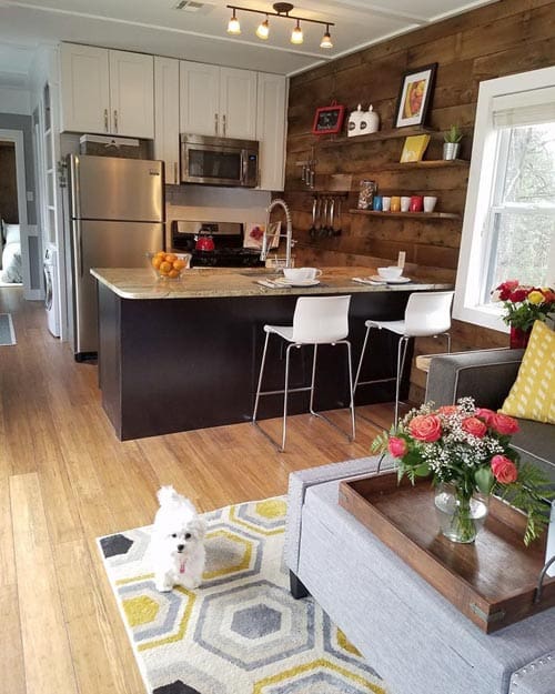 Dreamwood Is A Luxurious Single-Level Park Model Tiny House That Features Sleek And Modern Exterior 8 dreamwood 15