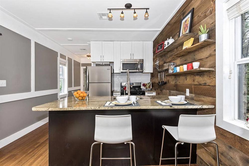 Dreamwood Is A Luxurious Single-Level Park Model Tiny House That Features Sleek And Modern Exterior 6 dreamwood 7