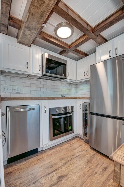 This 28-Foot Bumper Pull Tiny House Has Spacious Living Room With Trundle Bed 6 journey 13