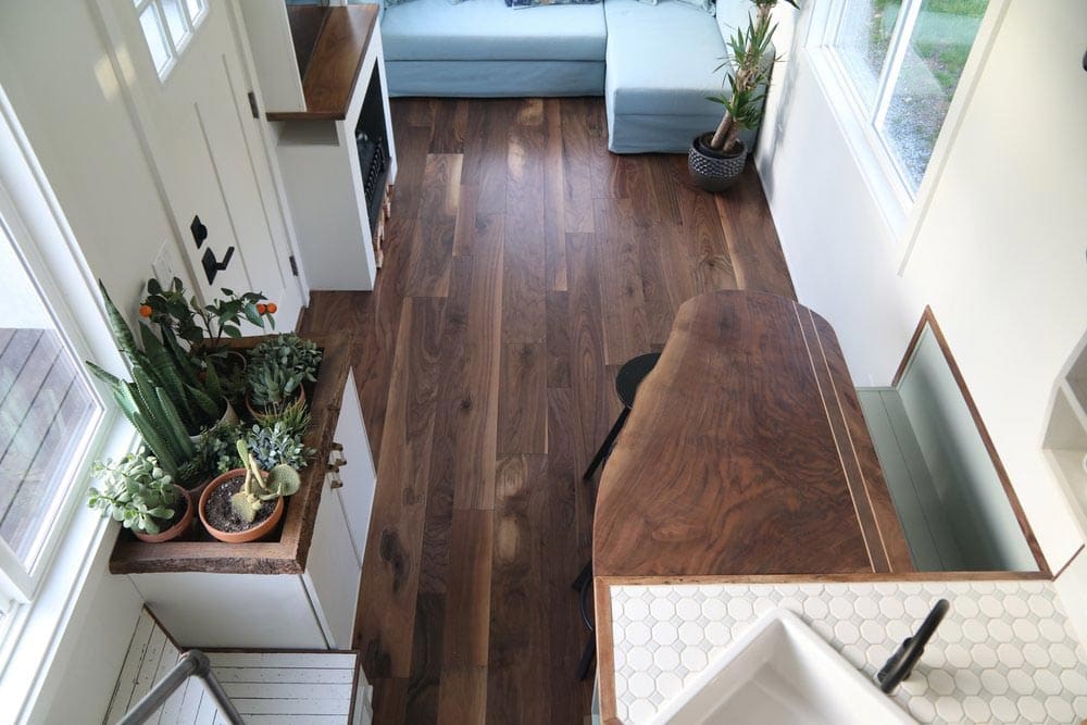 Royal Pioneer Is A Stunning Home That Measures 28-Foot and Features Wide Plank Engineered Walnut Hardwood Flooring 2 royal pioneer 5