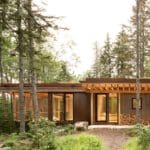 A Tiny Cor-Ten Steel Cabin Is in Perfect Sync With the Surrounding Woods 31 A Tiny Cor-Ten Steel Cabin Is in Perfect Sync With the Surrounding Woods