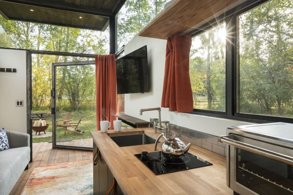 This 250-Square-Foot Prefab Road-Haus Fits a Queen Bed and a Fireplace 4 wheelhaus3