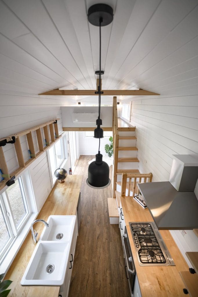 Traveler's Paradise Is One Family’s 416-Square-Foot Digs Expand the Limits of Tiny Home Living 9 bus9