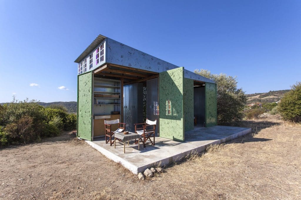 Dappled Sunlight Shines Through the Walls of This Mesmerizing Olive TreeHouse In Greece 2 greecetiny1 1