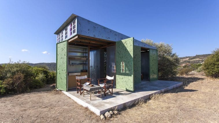 Dappled Sunlight Shines Through the Walls of This Mesmerizing Tiny House in Greece