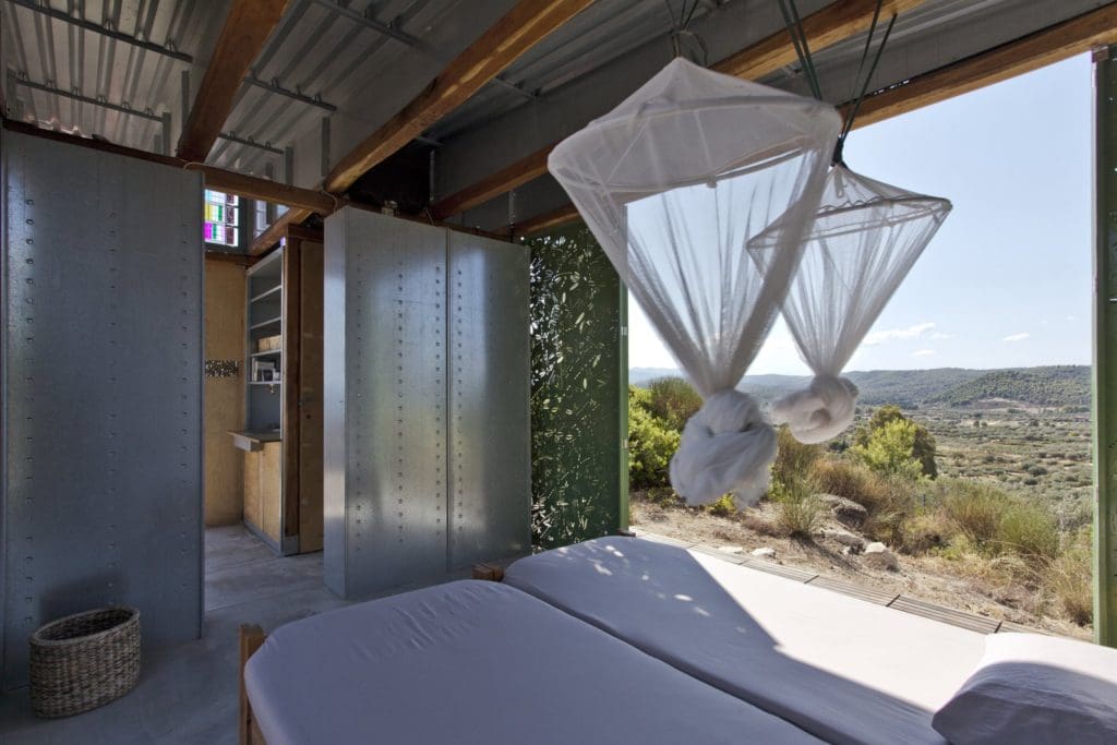 Dappled Sunlight Shines Through the Walls of This Mesmerizing Olive TreeHouse In Greece 5 greecetiny4